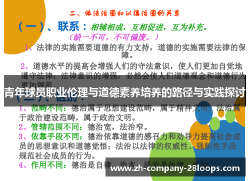 青年球员职业伦理与道德素养培养的路径与实践探讨